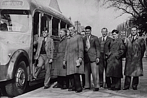AlanTuring, left, in the bus group.